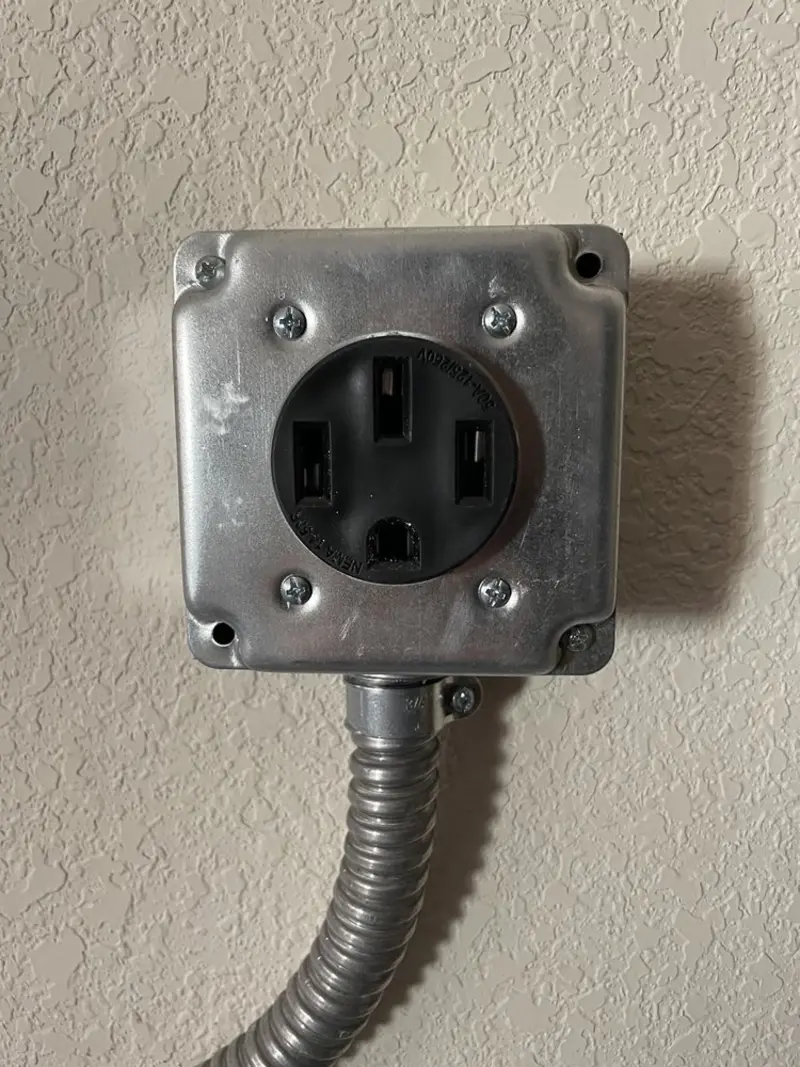 NEMA 14-50 outlet installed for Smart Home Electrical in Olivehurst